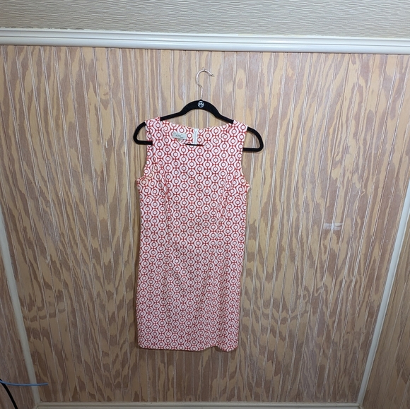 Geometric Patterned Mod Sheath Dress Size 10 - Picture 4 of 6